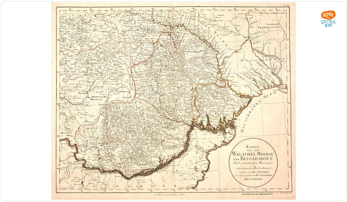 I. F. Schmid, Valahia, Moldova și Basarabia, Viena, 1788 (ed. Joseph Philipp Schalbacher, Viena, 1800).