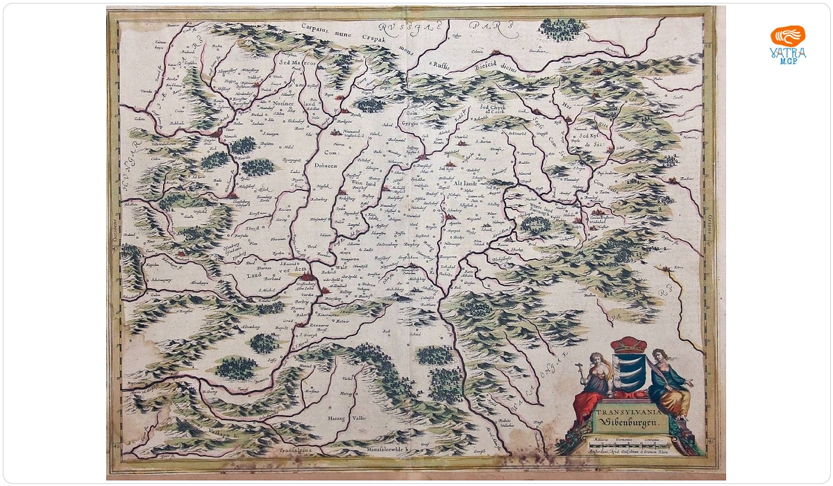 Willem Janszoon Blaeu și Joan Blaeu, Transilvania, Amsterdam, c. 1645.