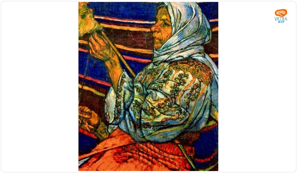 Ștefan Dimitrescu — Țărancă torcând