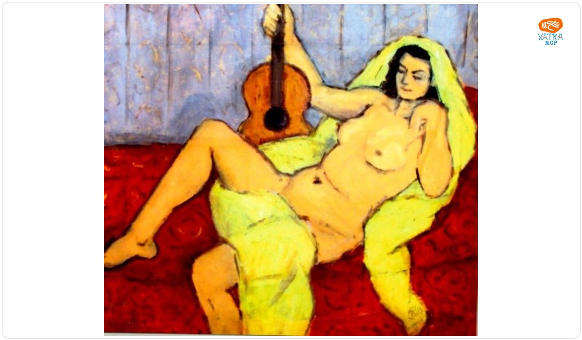 Nud cu chitară