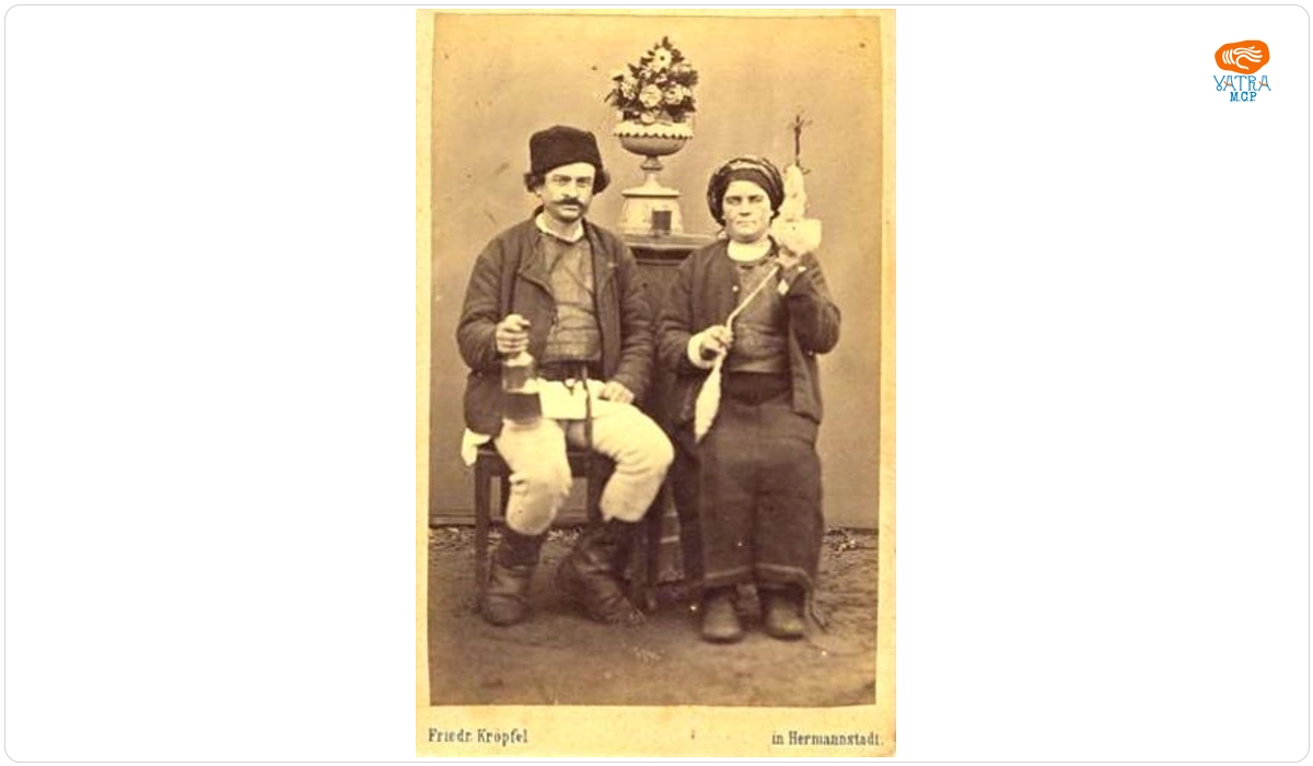 Friedrich Kröpfel — Pereche în port popular românesc