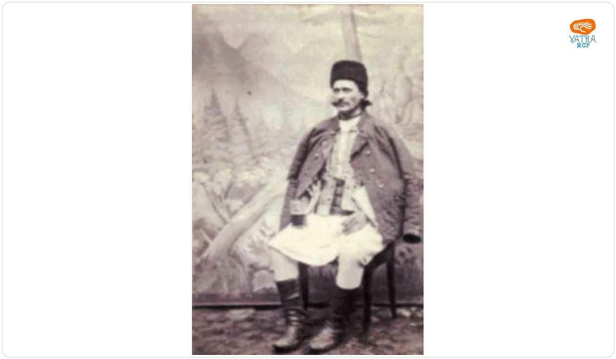 Friedrich Kröpfel — Bărbat în port popular românesc de sărbătoare din jurul Sibiului