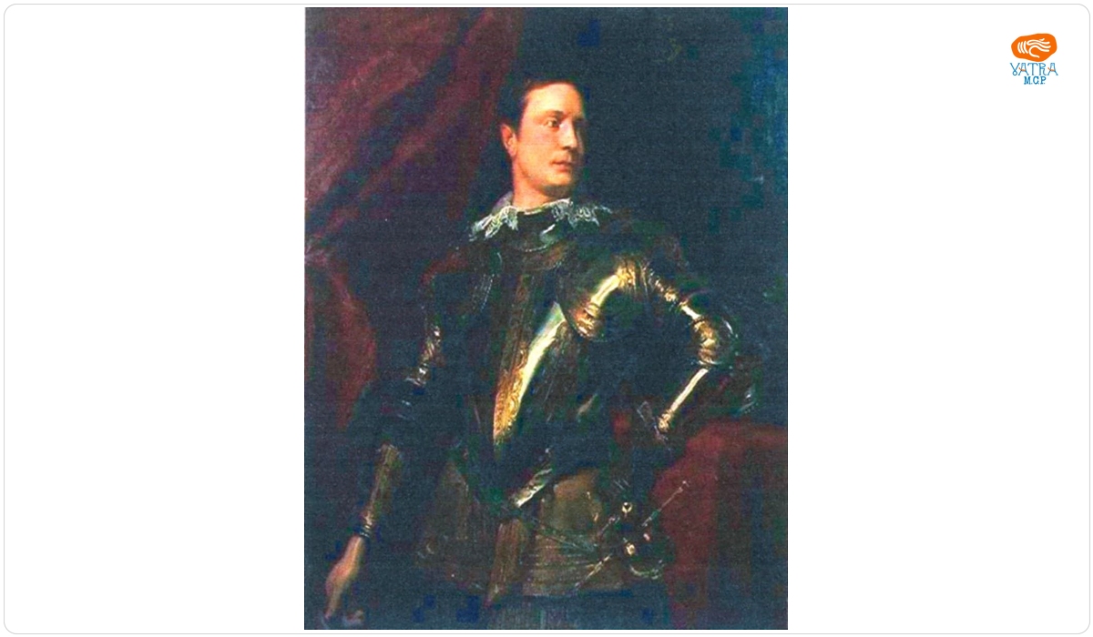 Portret de tânăr general în armură