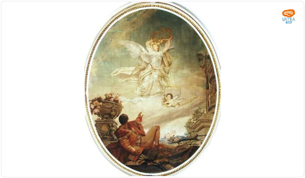 Franz von Matsch — Scena alegorică: poetul și poezia