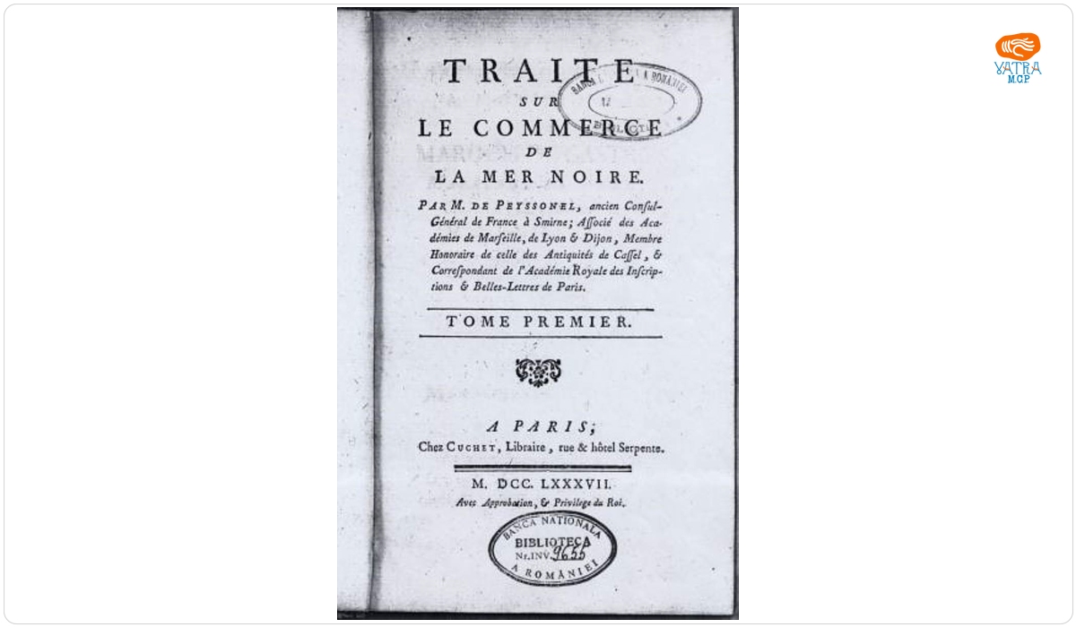 Charles-Claude Peyssonel — Traité sur le commerce de la Mer Noire