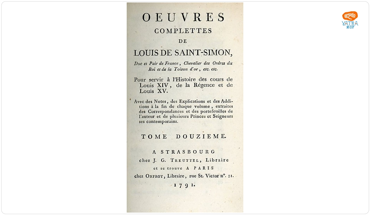 Louis de Rouvroy de Saint Simon — Oeuvres complettes de Louis De Saint-Simon, Duc et Pair de France, Chevalier des Ordres du Roi et de la Toison d'or, etc. etc.