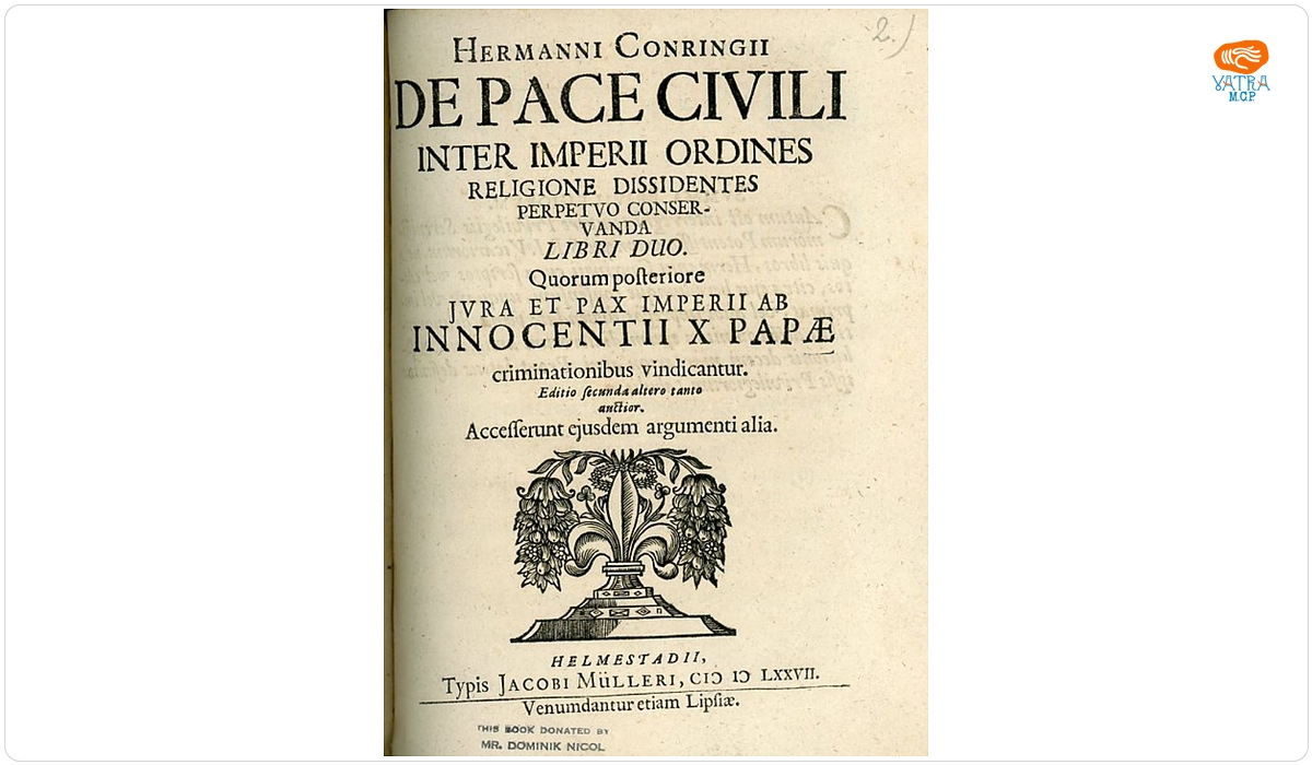 Hermann Conring — Hermanni Conringii De pace civili inter imperii ordines religione dissidentes perpetuo conservanda