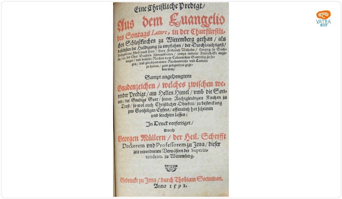 Georg Mylius — Eine Christliche predigt aus dem Evangelio des Sontags laetare