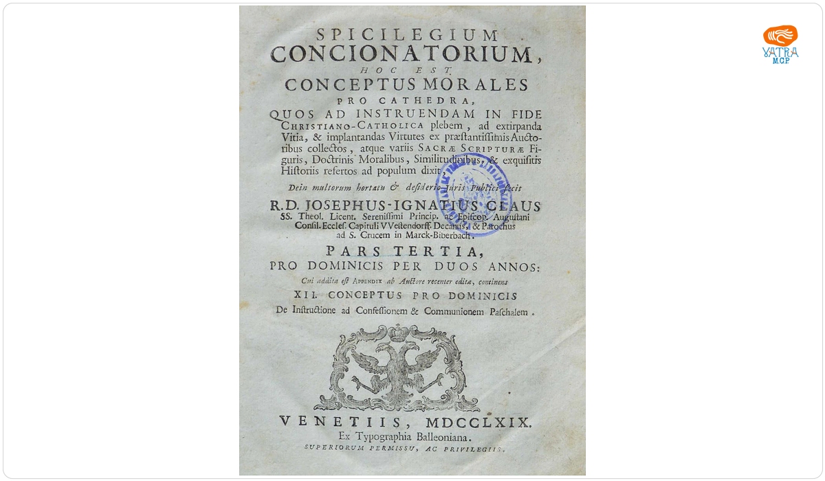 Spicilegium concionatorium, hoc est conceptus morales pro cathedra