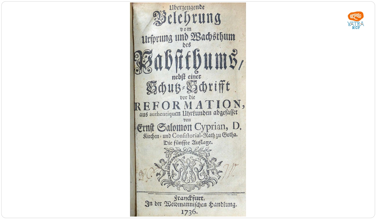 Uberzeugende Belehrung vom Ursprung und Wachsthum des Pabstthums