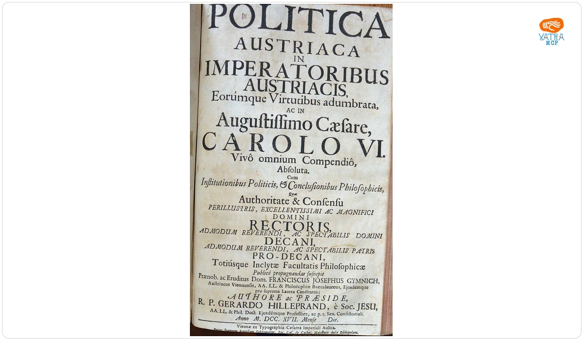 Franciscus Josephus Gymnich și Gerardus Hilleprand — Politica Austriaca in imperatoribus austriacis