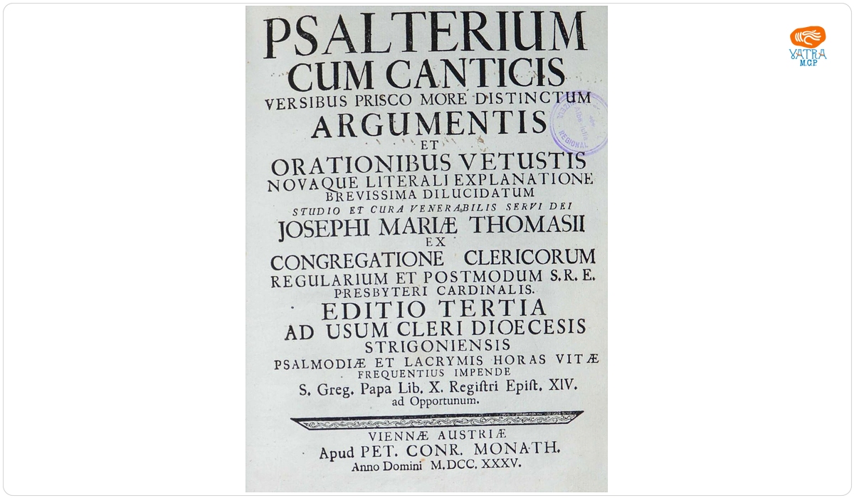 Psalterium cum canticis versibus prisco more distinctum