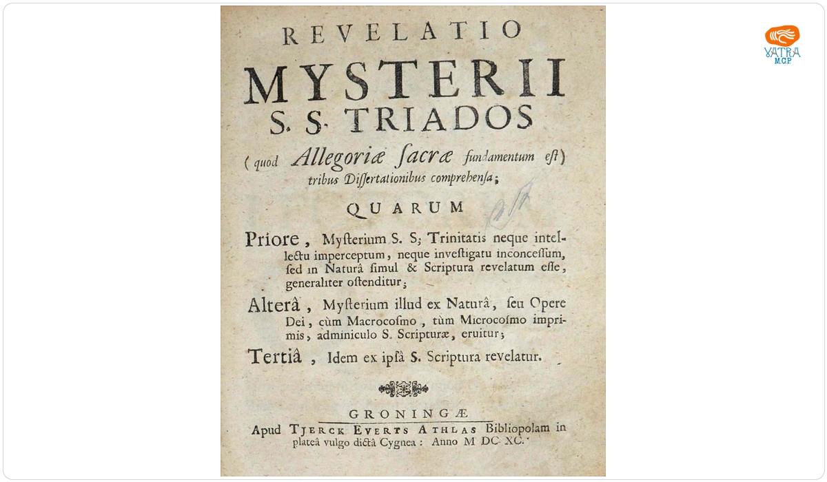 Revelatio mysterii S. S. Triados (quod allegoriae sacrae fundamentum est)