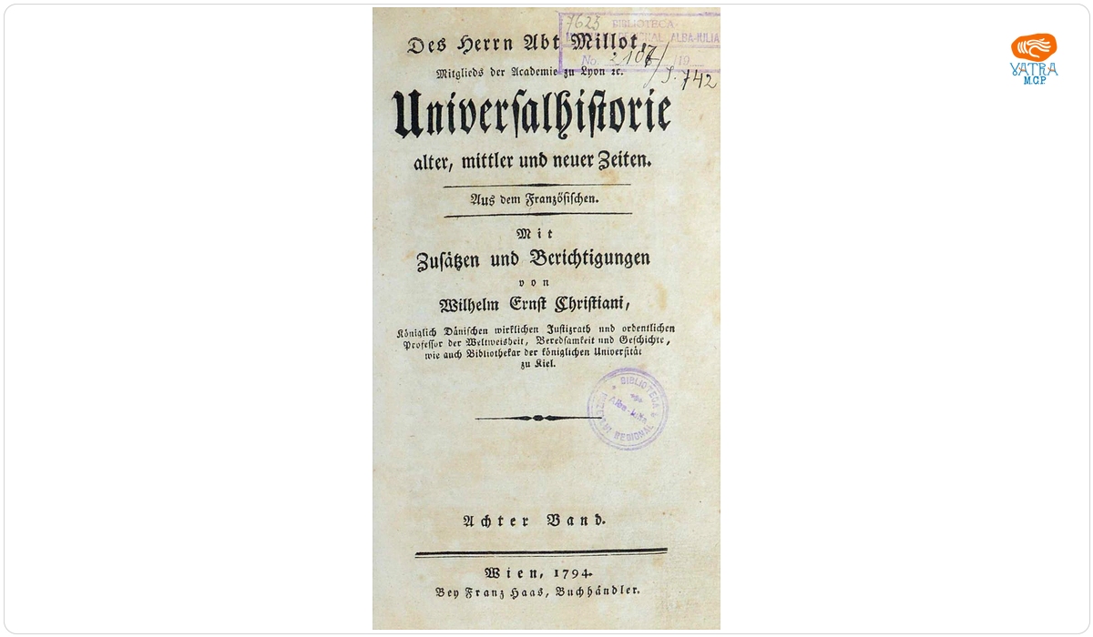 Des Herrn Abt Millot, Mitglieds der Academie zu Lyon &c. Universalhistorie alter, mittler und neuer Zeiten.