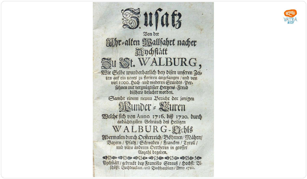 Zusatz Von der Uhr-alten Wallfahrt nacher Aychstätt Zu St. Walburg