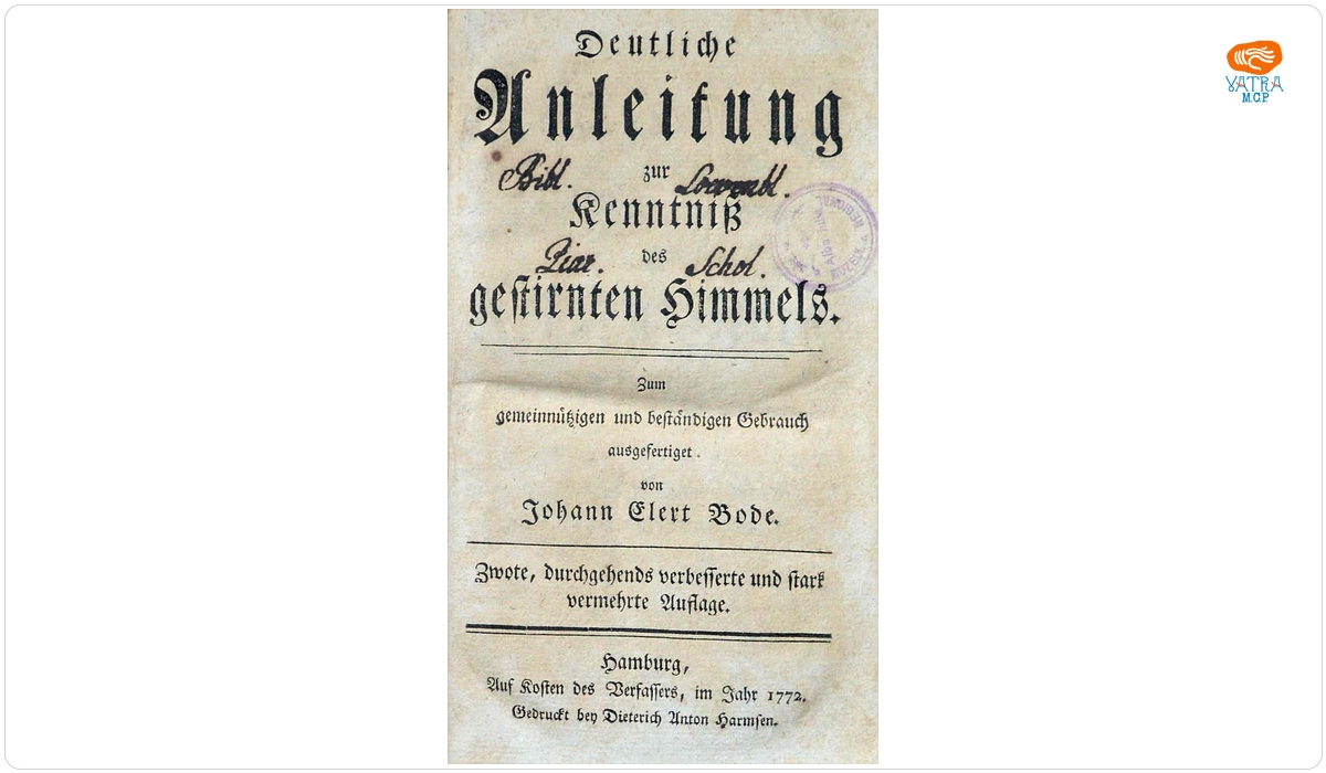 Johann Elert Bode — Deutliche Anleitung zur kenntniss des gestirnten Himmels