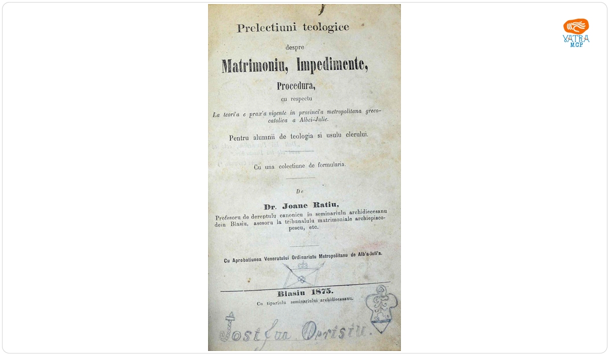 Ioan Rațiu — Prelecțiuni teologice despre Matrimoniu, Impedimente