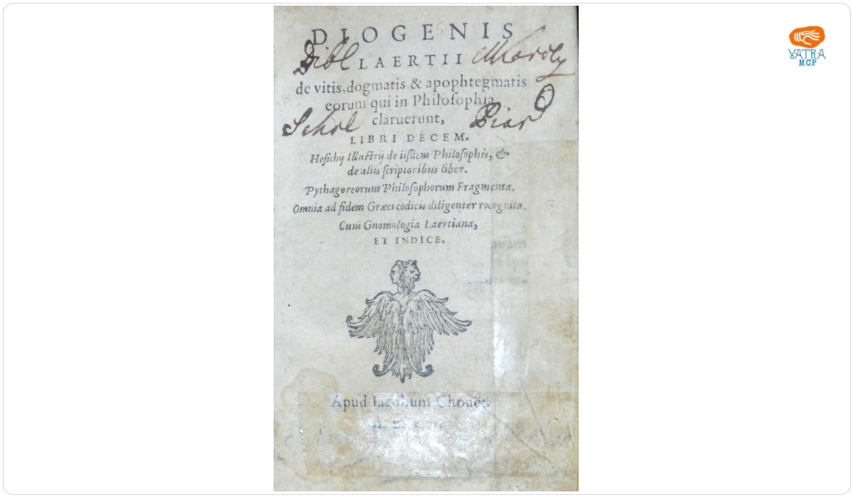 Diogenis Laertii de vitis, dogmatis, & apophtegmatis eorum qui in Philosophia claruerunt