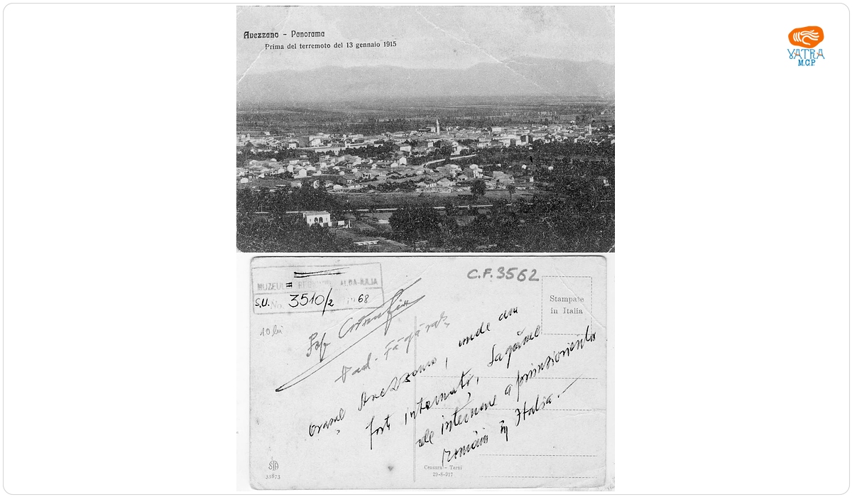 Vedere panoramică: Avezzanno 1915