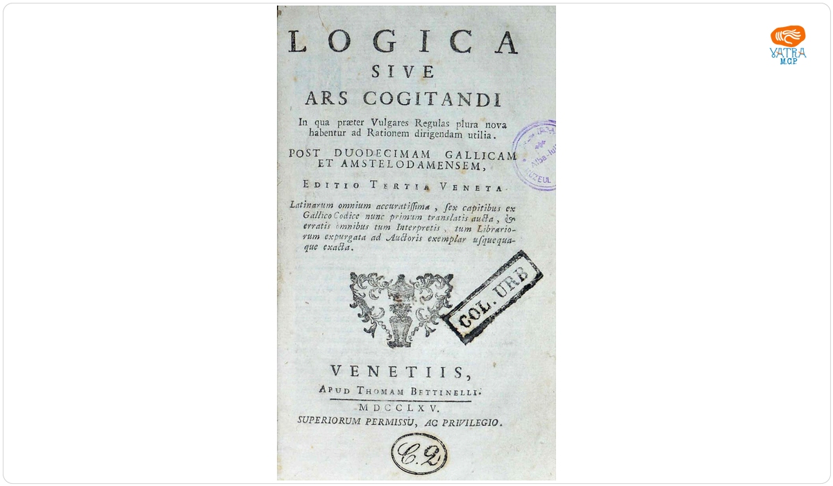 Logica sive ars cogitandi: in qua praeter vulgares regulas plurima nova habentur