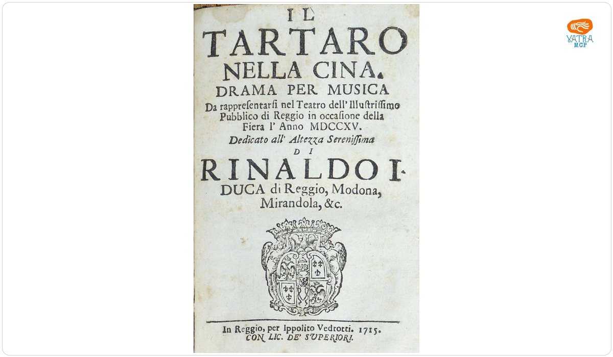 Il Tartaro nella Cina. Drama per musica