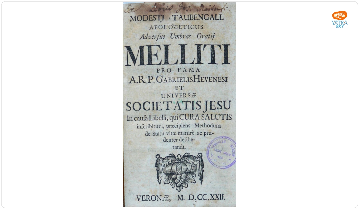 Modesti Taubengall Apologeticus, adversus Umbras Oratij Melliti