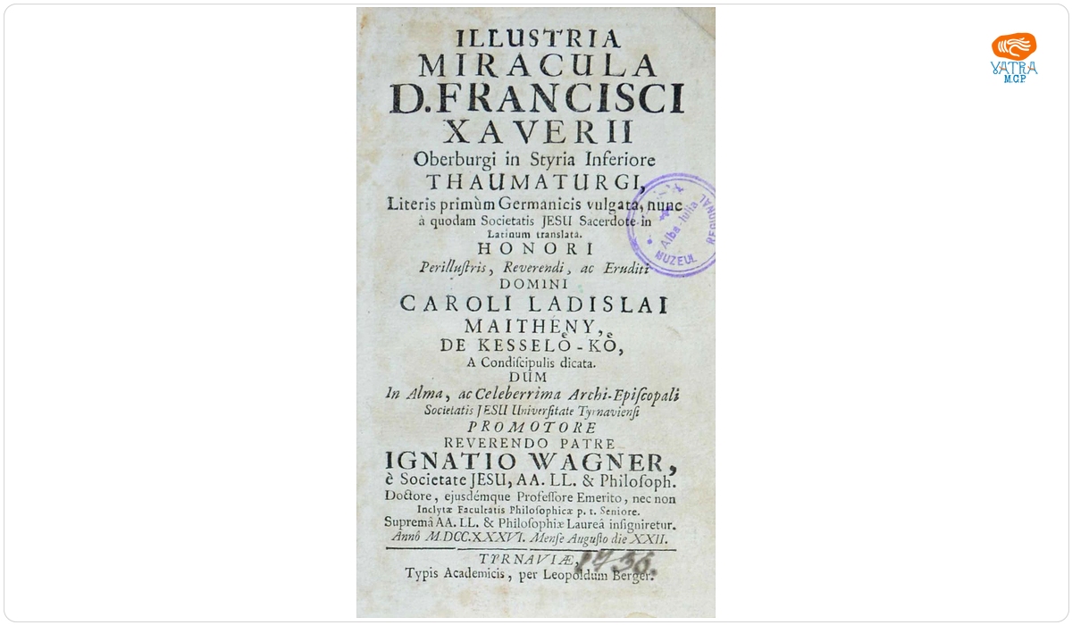 Illustria miracula D. Francisci Xaverii