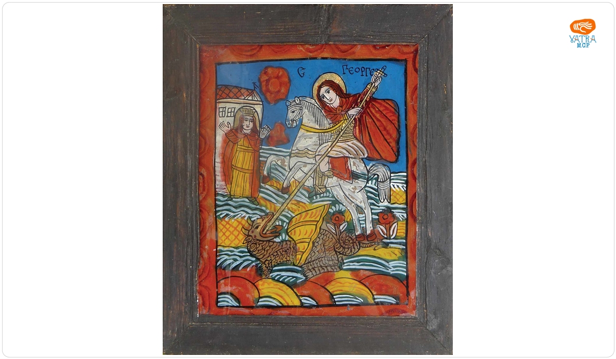 Sf. Mucenic Gheorghe, ucigând balaurul