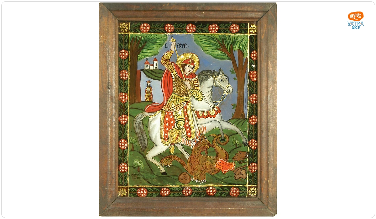 Sf. Mucenic Gheorghe, ucigând balaurul