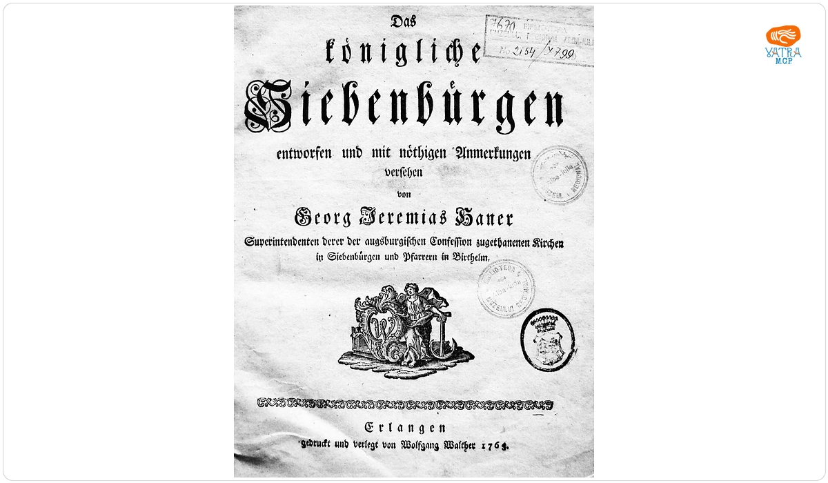 Georg Jeremias Haner — Das königliche Siebenbürgen entworfen und mit nöthigen Anmerkungen