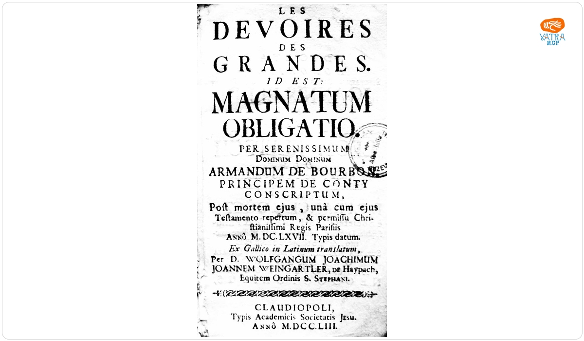Les devoires des grandes id est Magnatum obligatio
