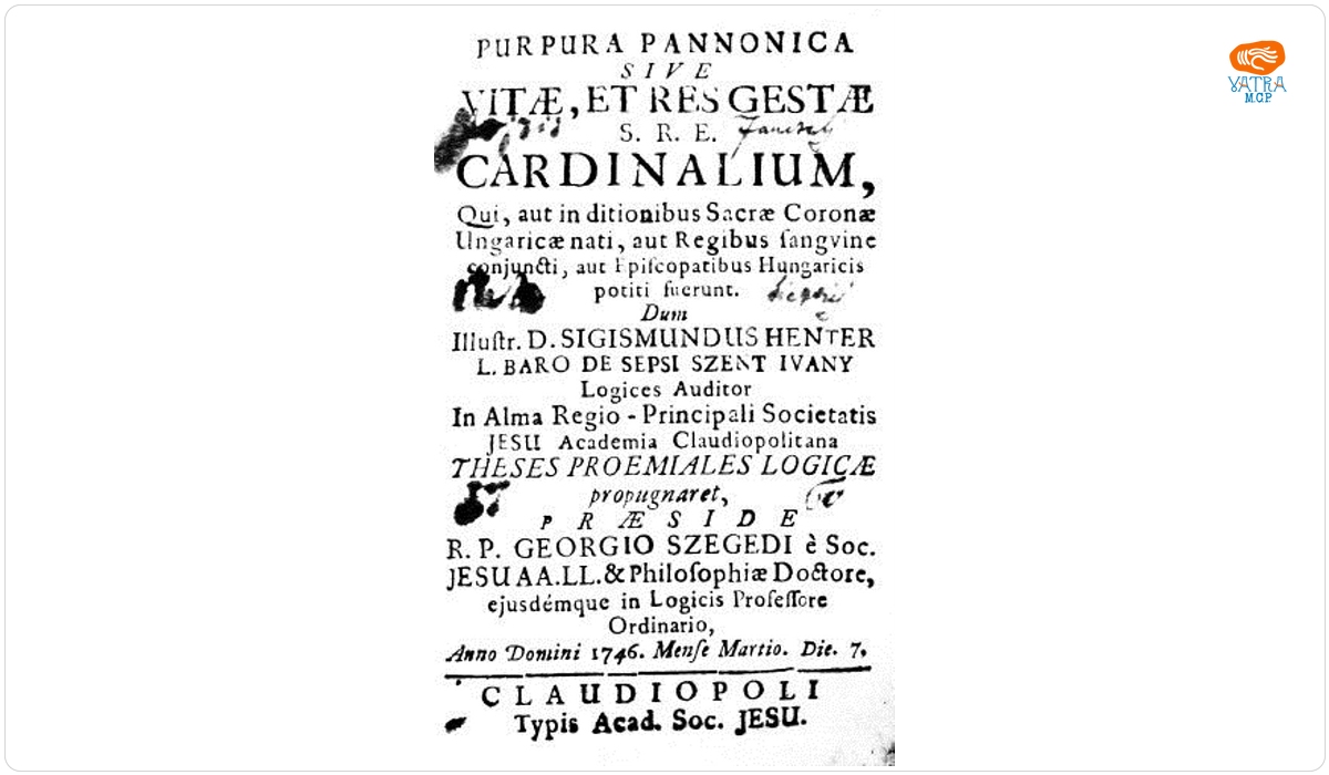 Purpura Pannonica sive Vitae, et Res Gestae S.R.E. Cardinalium
