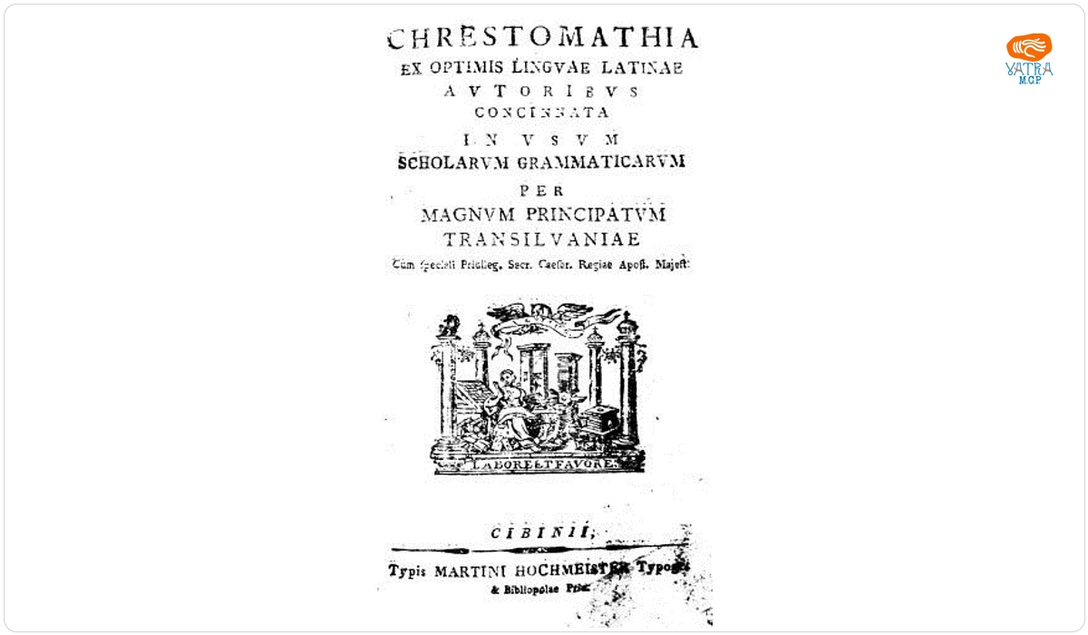 Chrestomathia ex optimis linguae latinae autoribus concinnata in usum scholarum grammmaticarum