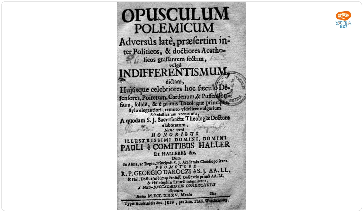 Opusculum Polemicum adversus late, praesertim inter politicos