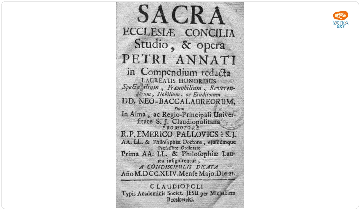 Sacra Ecclesiae Concilia studio et opera Petri Annati