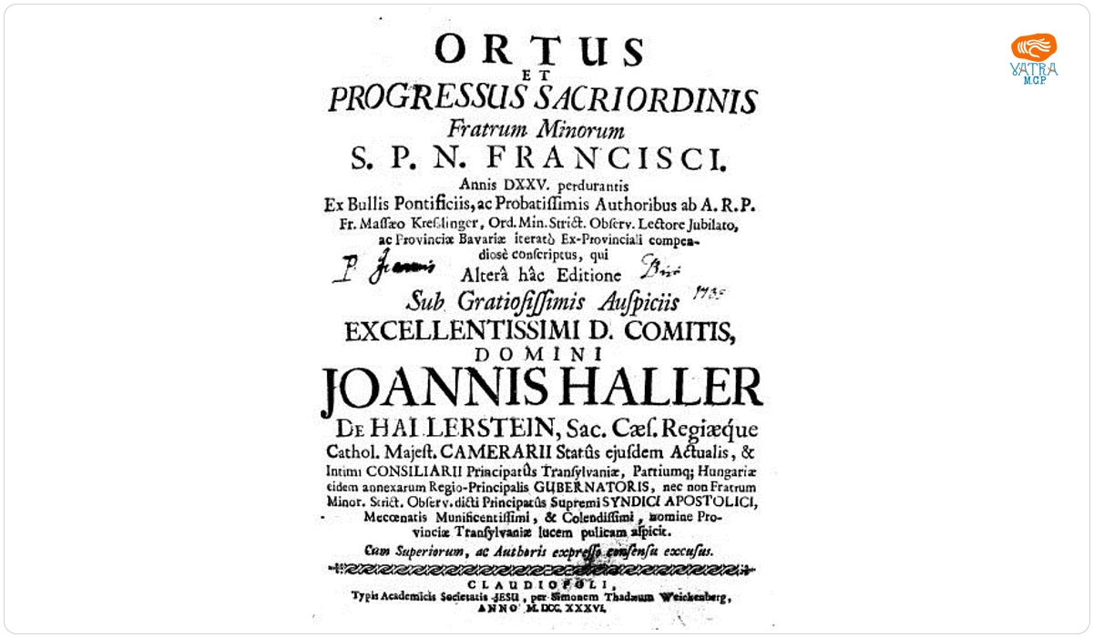 Györffi Pál — Ortus, Progressus, Vicissitudines, Excisio, et Restauratio, olim custodiae, nunc ab anno M. DCC. XXIX. Provinciae Transilvaniae Ord. Min. S. P. N. Francisci Strict Observ.