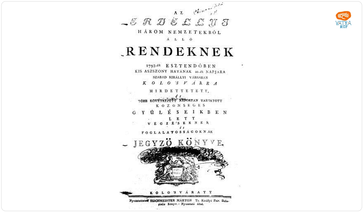 Az Erdéllyi Három Nemzetekből Álló Rendeknek 1792-dik Esztendöben