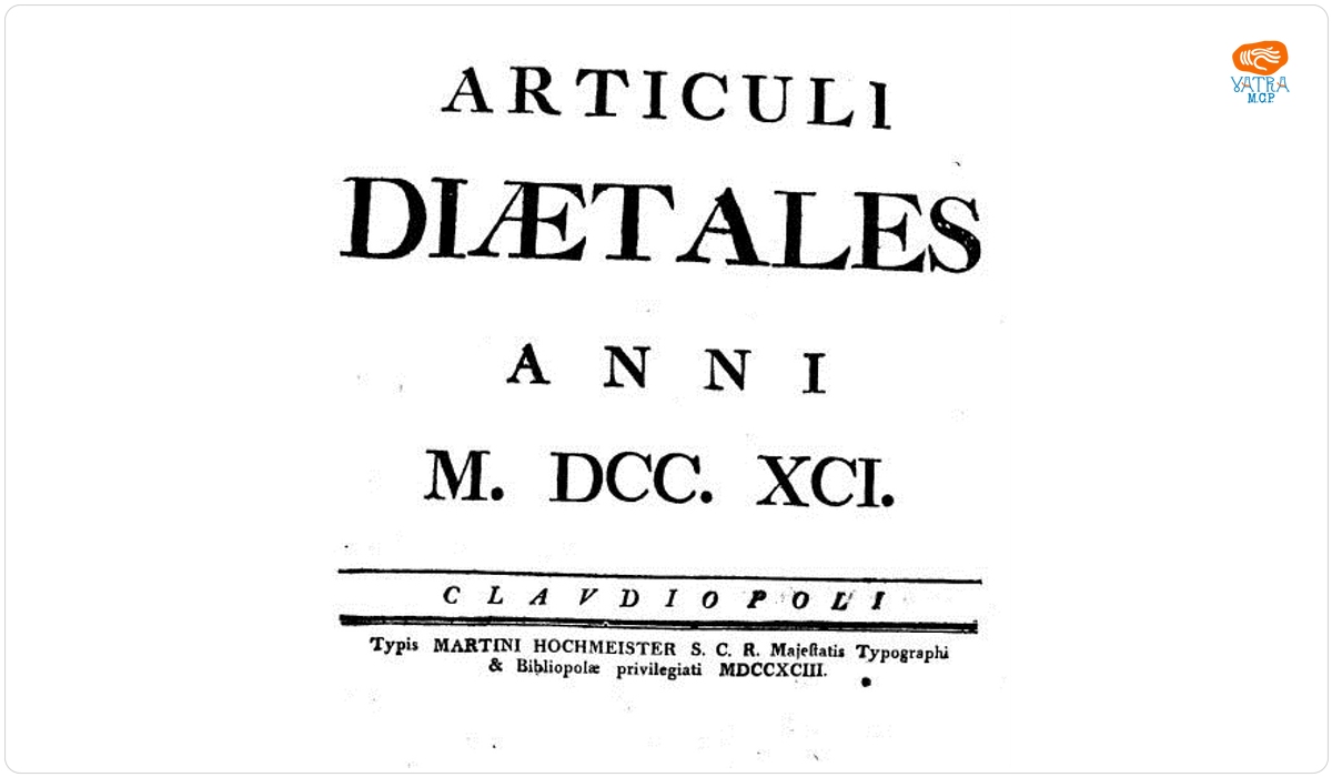 Articuli Diaetales Anni M.DCC.XCI