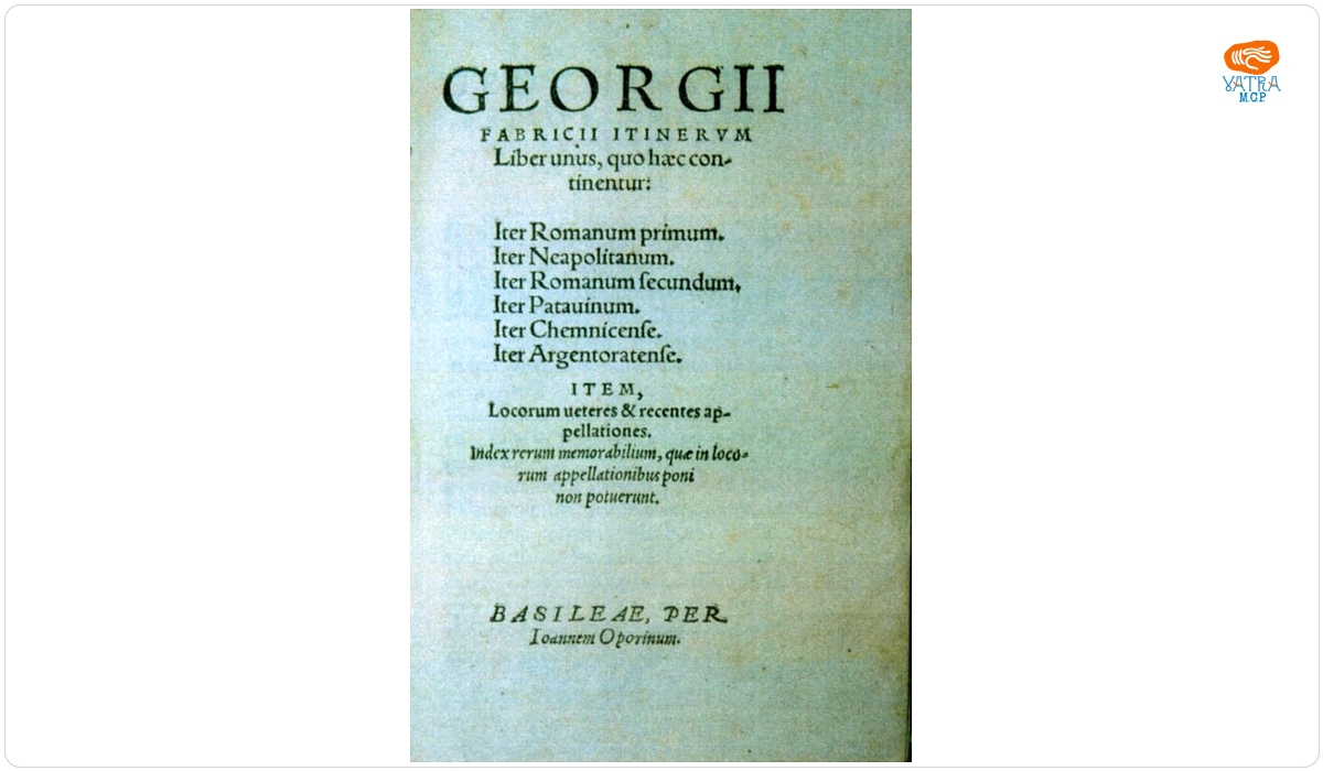 Georgius Fabricius — Itinerum Liber unus