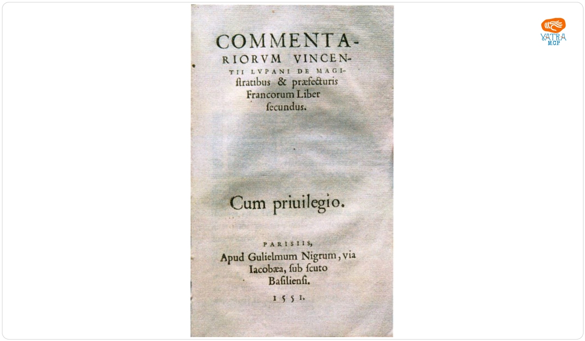 Vincentius Lupanus — De magistratibus.