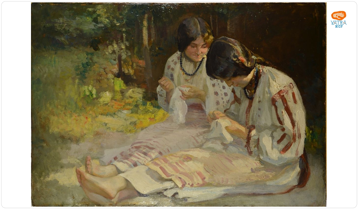 Ipolit Strâmbu — Două țărănci cosând