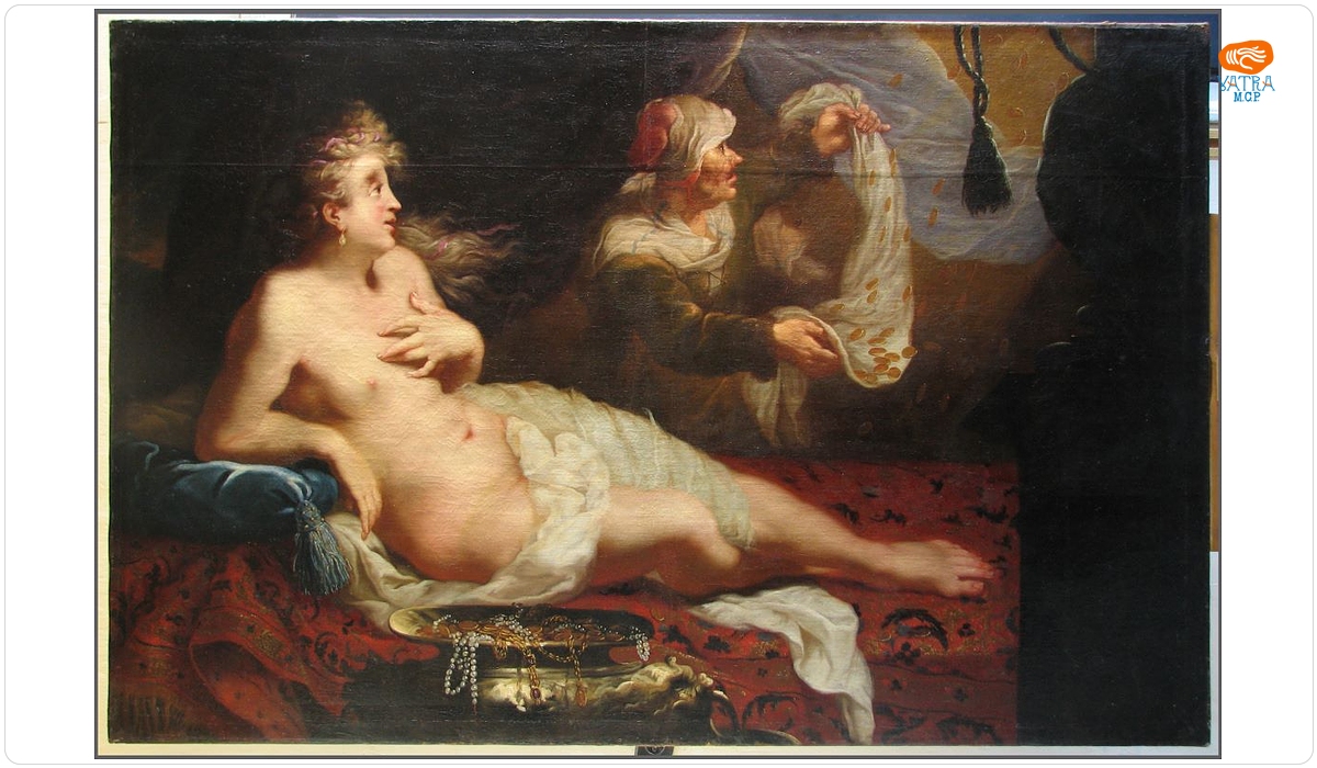 Danae (în Registrul de inventar: Jupiter în chip de ploaie de aur o cercetează pe Danae)