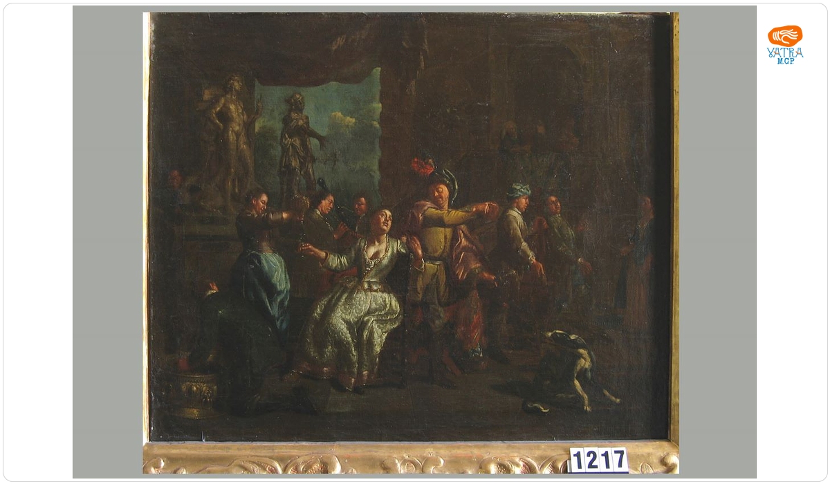 Jan Carel Vierpeyl — Petrecere cu dans (pandant: Petrecere)