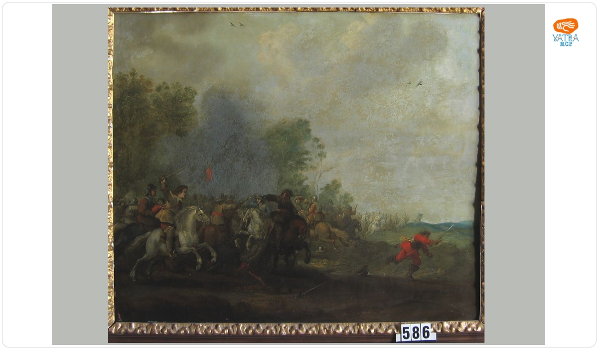 Luptă de cavalerie la marginea codrului