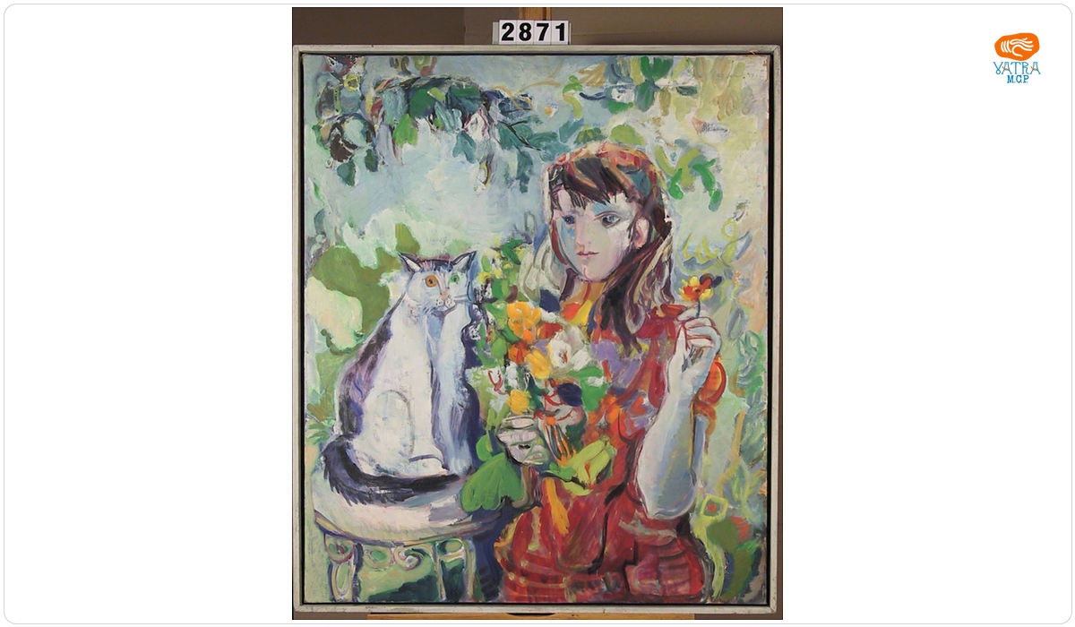 Ligia Macovei — Compoziție cu pisică