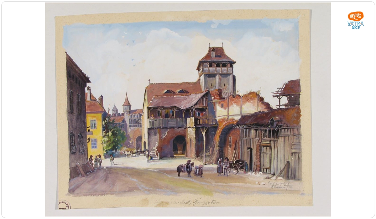 Karl Eduard von Closius — Poarta Burger ( RI: Poarta Burgertor)