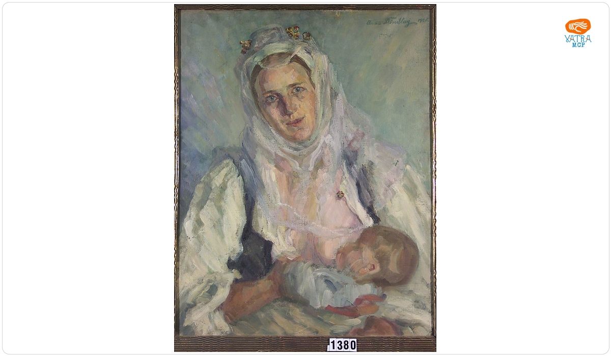 Țărancă și copil din Cisnădioara