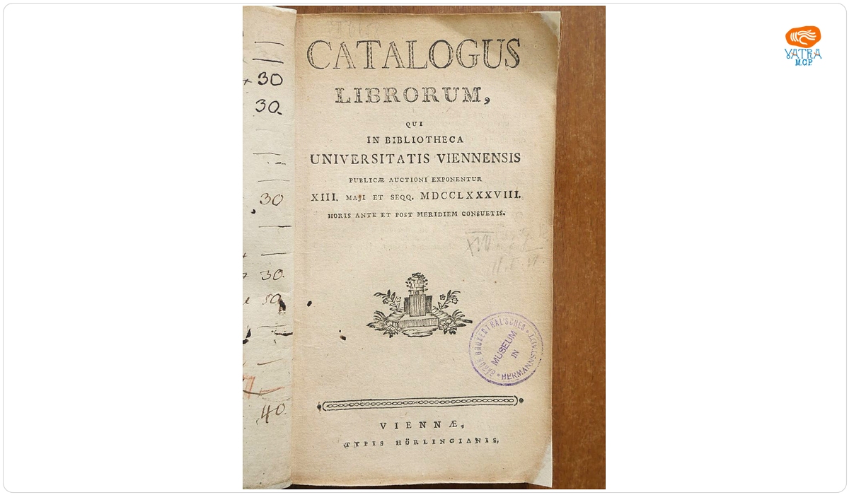 CATALOGUS LIBRORUM, QUI IN BIBLIOTHECA UNIVERSITATIS VIENNENSIS PUBLICÆ AUCTIONI EXPONENTUR