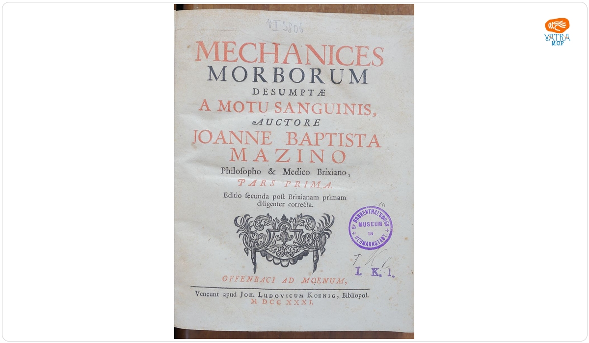 Mechanices morborum, desumptae a motu sanguinis