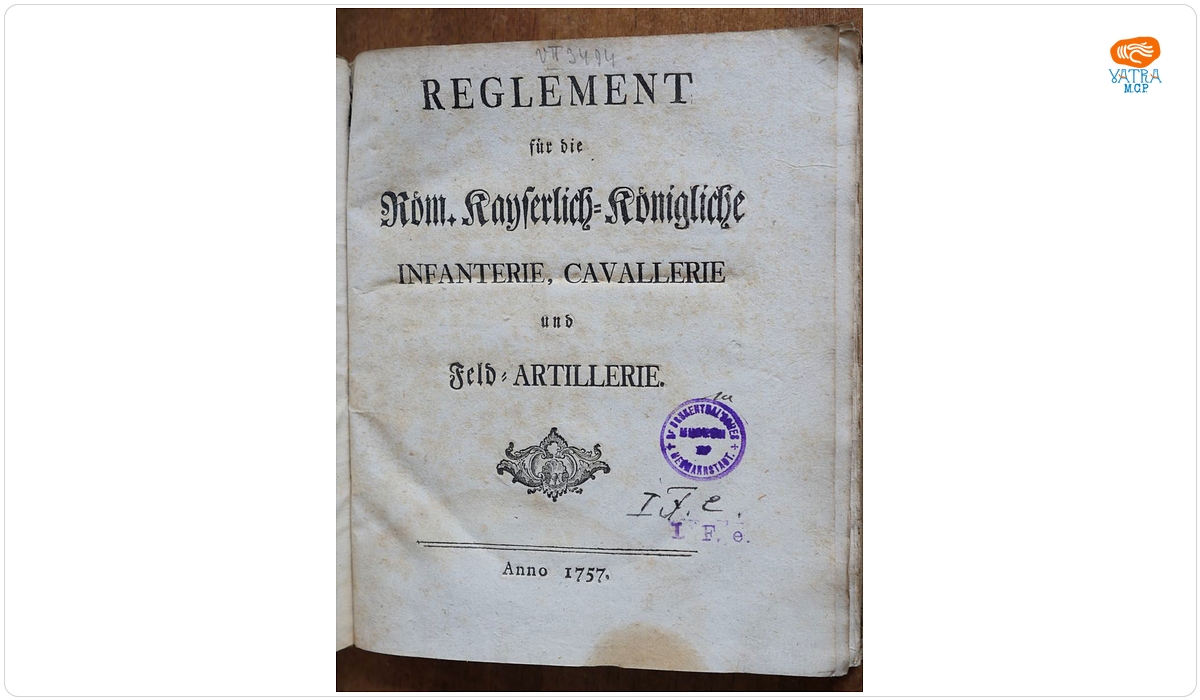 Reglement fuer die Roem. Kayserlich=Koenigliche Infanterie, Cavallerie und Feld=Artillerie.